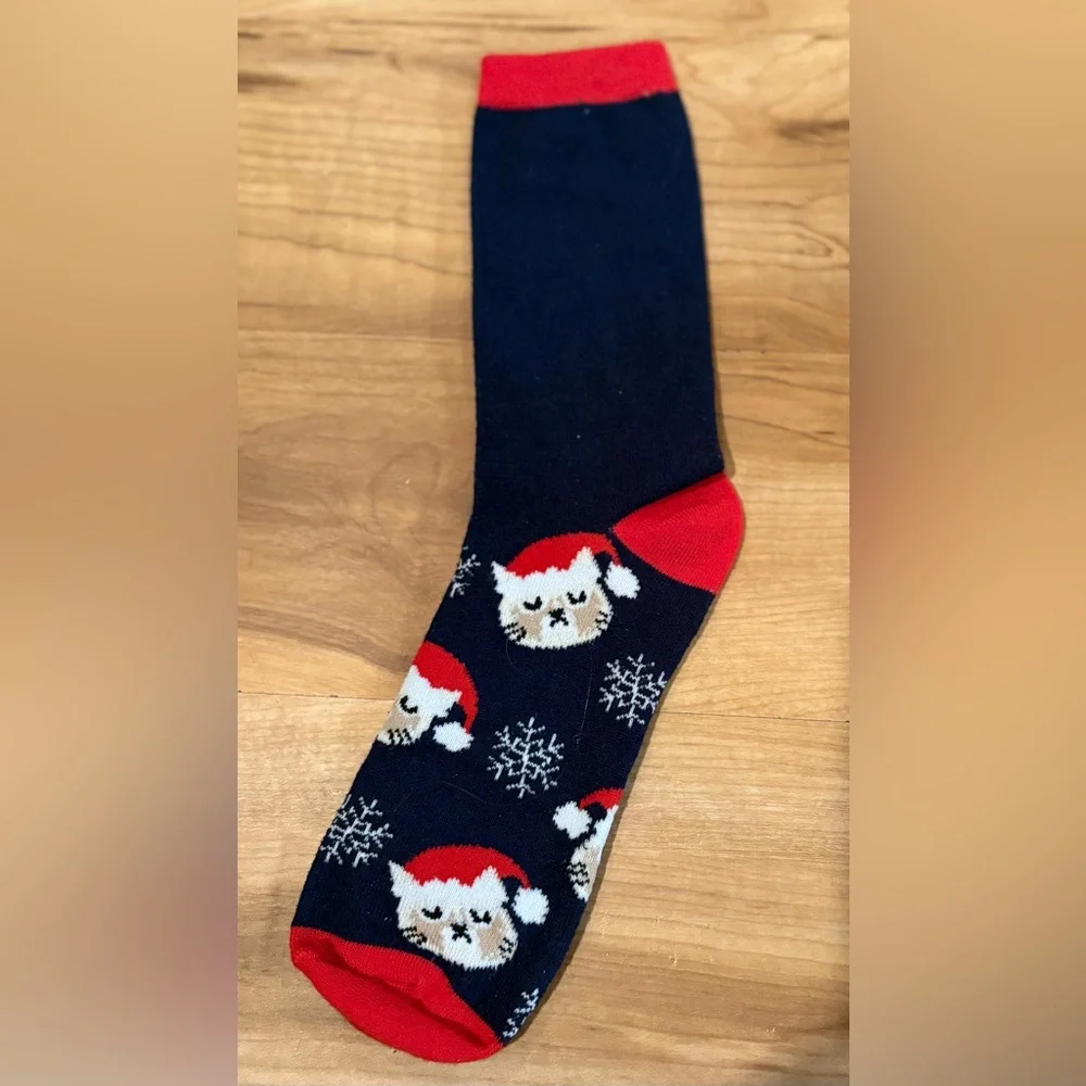 NWOT, Grumpy Cat Christmas Socks, ‘This is as Merry as I Get’, Women’s Size 4-10